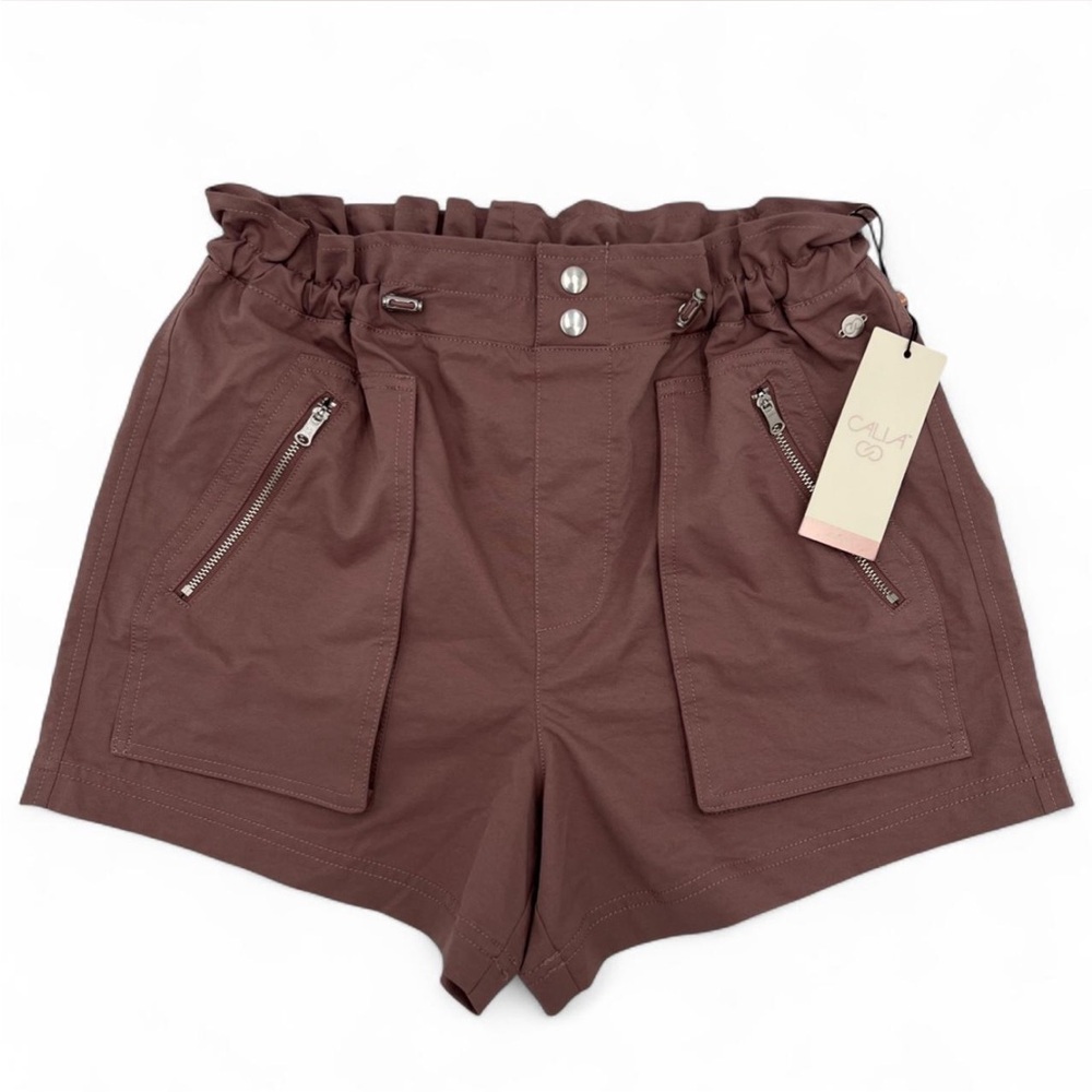Calia Carrie Underwood Shorts Woven Paperbag Shorts Purple Women’s XS NWT